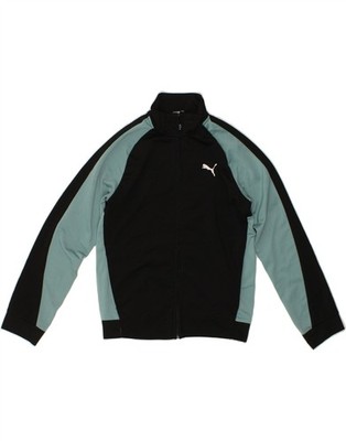 Puma Jungen Trainingsanzug Oberteil Jacke 11-12 Jahre Grün Colourblock Polyester BU23