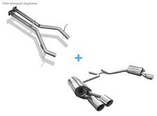  Duplex Racinganlage ab Kat Mercedes CLS C219 je 2x90mm doppelwandig