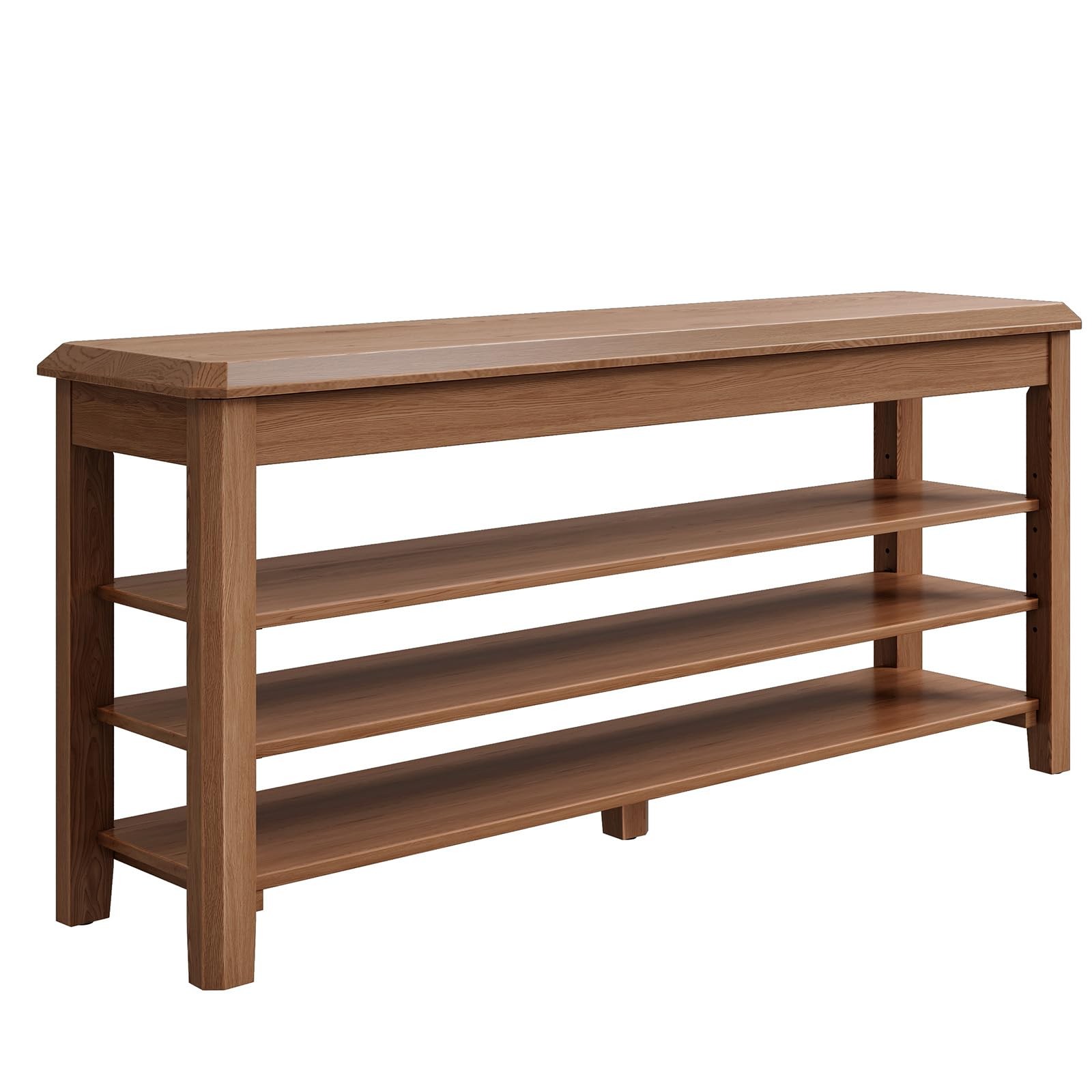 Shoe Rack for Front Door Entrance, Solid Wood Shoe Bench for Closet, Holds Up...