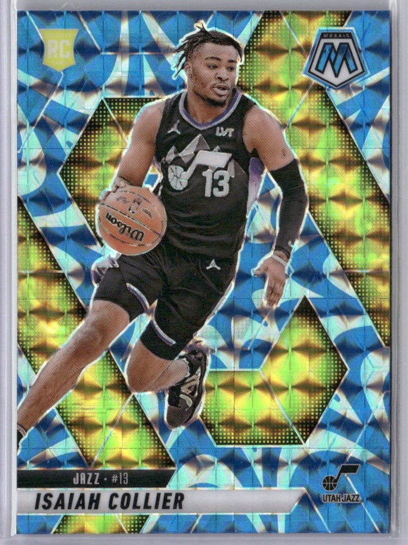 Isaiah Collier Rookie RC 2024-25 Panini Mosaic Reactive Blue #222 Utah Jazz