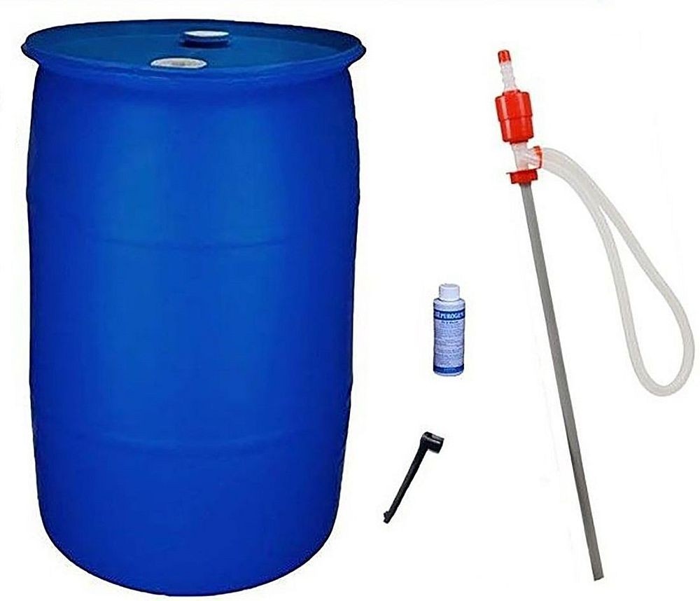 55 Gallon Emergency Water Barrel Storage Combo Pack -- FREE SHIPPING - Main Image