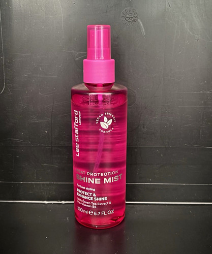 Lee Stafford Heat Protectant Shine Mist Anti-Frizz Vegan PETA Approved 200ml
