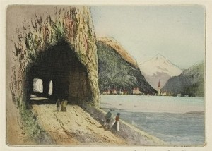 Reginald Barker - Pencil Signed Etching - Lake Lucerne Switzerland