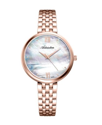 ADRIATICA Women Quartz Casual Watch Classic Dress Silver color Dial Waterproof S