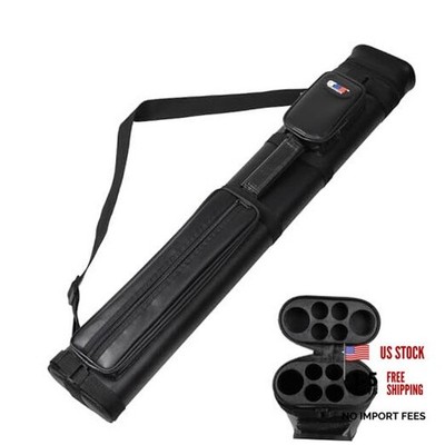 2x4 Hard Pool Cue Case, Billiard Stick Carrying Case for 2 Sticks, Holds 2