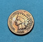 (1) Beautiful Toned Antique 1865 Indian Head Cent/Penny CHOICE VG-VERY GOOD