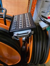 Multicore 16/4, 40m, Stagebox + Stagebox am Mixer, 16 Hin- 4 Rückwege, XLR