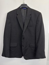 Alfani Suit Jacket Men  s 42S Black Wool Blend Blazer Sport Coat