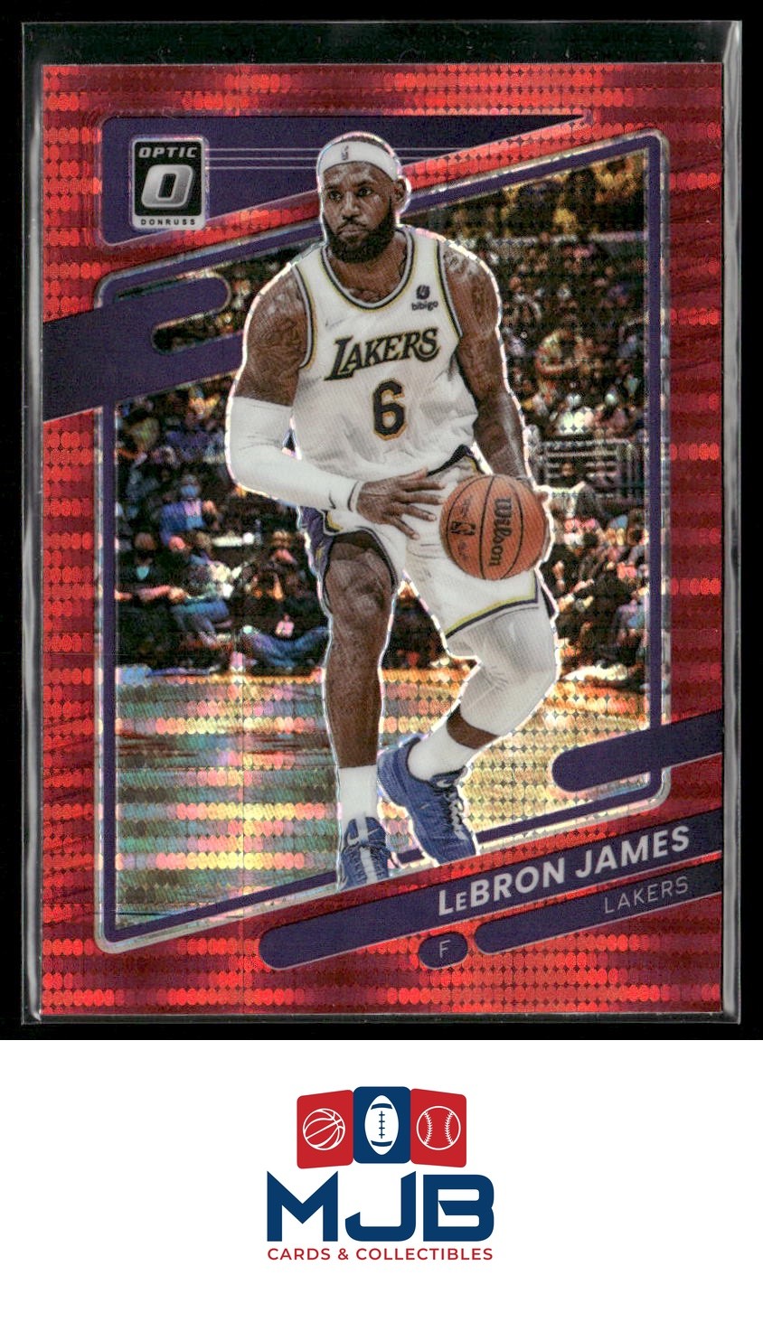 2021-22 Donruss Optic LeBron James Red Pulsar #41