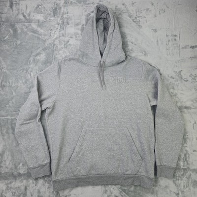 PUMA Modern Basics V2 Soft Fleece Lined Sweatshirt Hoodie Grey Men's Size Large