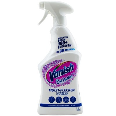 Vanish Oxi Action Multi-Flecken Weiss 1 x 750ml Vorwasch Spray ohne Chlor