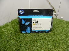 HP DESIGNJET 728 YELLOW INK CARTRIDGE 130ml Expiry 2022 BOXED SEALED