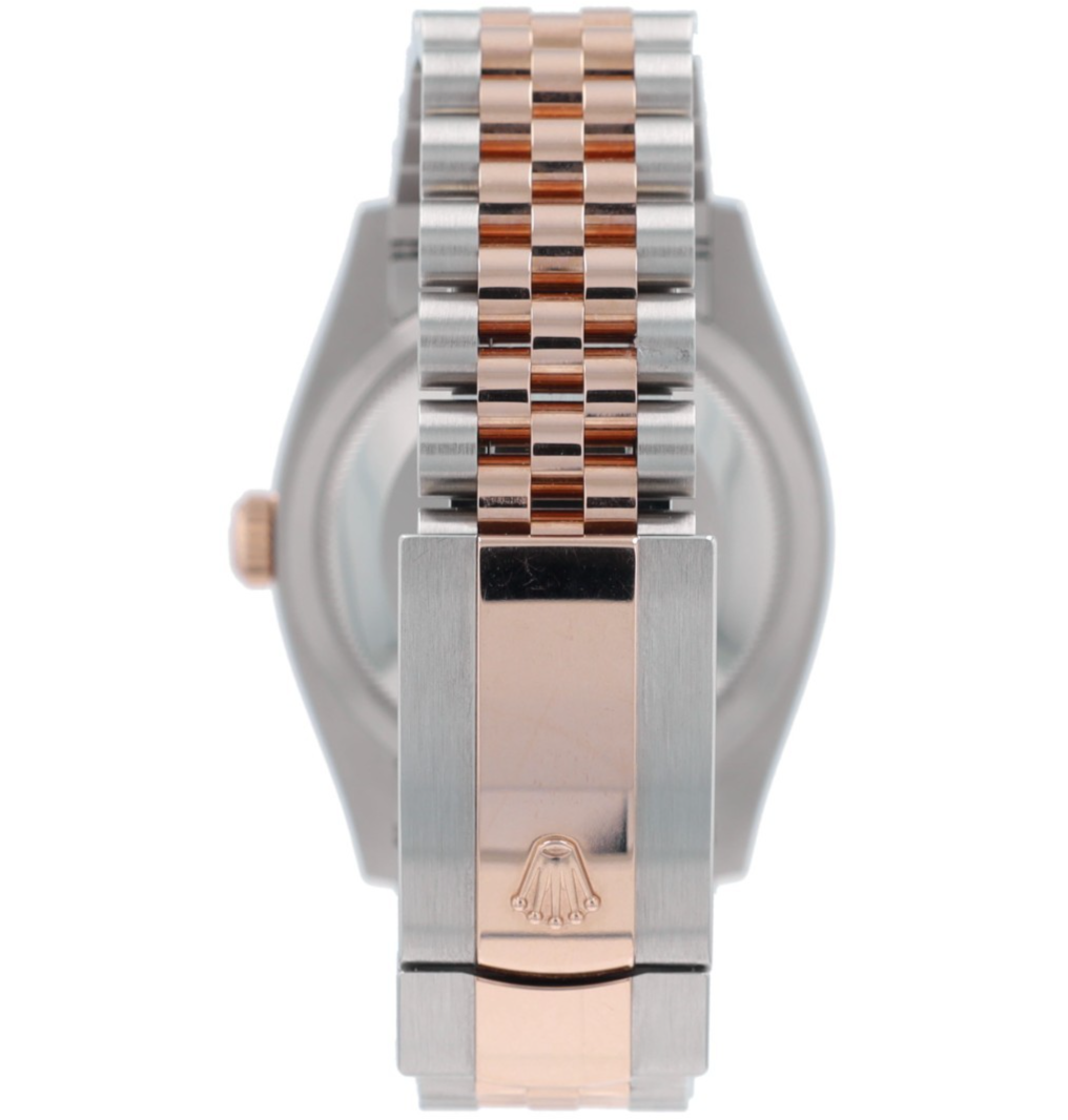 Rolex Datejust 126281 36mm Salmon Diamond Roman & Bezel Jubilee w
