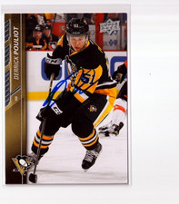 DERRICK POULIOT autographed SIGNED '15/16 PITTSBURGH PENGUINS 