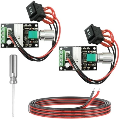 DC Motor Drehzahlregler PWM 2 Stück 6-28V 3A 80W Geschwindigkeitsregler - Bild 1 von 2