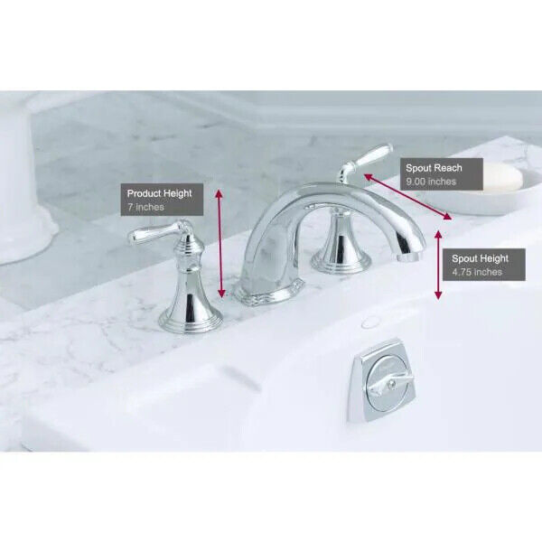 KOHLER Devonshire 2-Handle Deck & Rim-Mount Roman Tub Faucet KOHLER Devonshire 2-Handle Deck & Rim-Mount Roman Tub Faucet