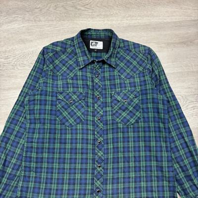 Engineered Garments Nepenthes New York Pearl Snap Plaid Shirt Long