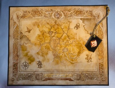 Suikoden 5 Custom Made Cloth Map of the Queendom of Falena