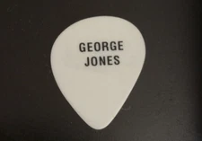 Vintage George Jones /John Pearse  Guitar Pick Back Black and White 2 Sided