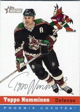 2000-01 Topps Heritage #186 Teppo Numminen Phoenix Coyotes