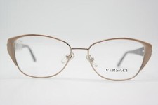 Vintage Versace 1196 Bronze Gold Brown Oval Eyeglass Frame