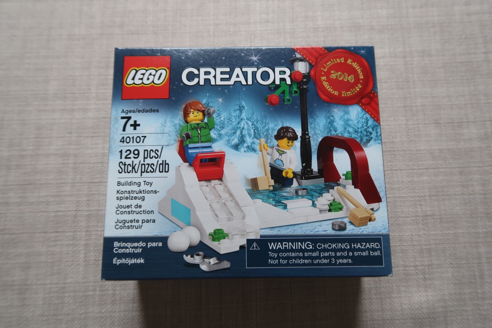 LEGO 40107 Patinage en Hiver coffret cadeau de Noël créatif pour adulte