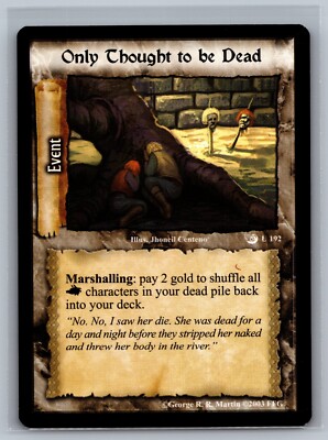 A Game of Thrones CCG Only Thought to be Dead #192 GOT TCG Ice and Fire Edition