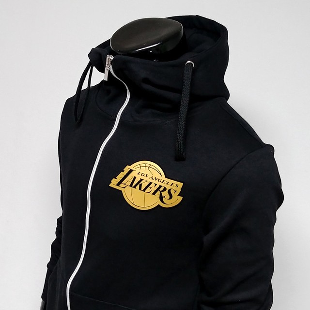 Download Los Angeles Lakers Hoodie Full Zip Turtleneck Hooded NBA ...