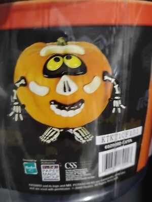 Mr. Potato Head: Pumpkin Push-Ins Make A Skeleton Pumpkin 11 Parts Halloween