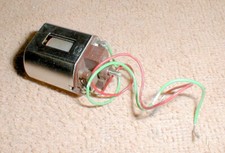 36D Mabuchi Motor Brown Head with Chrome Can by Testor Slot Car Scarce color NOS