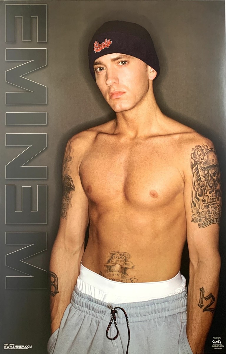 Eminem Shirtless 2004 EMINEM.COM Official Poster 22.5 x 34.5 | eBay