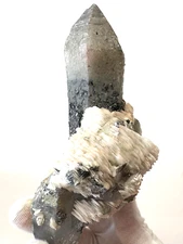 424g Chlorite Crystal Quartz Specularite Pink Calcite Divination #455