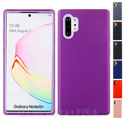 For Samsung Galaxy Note 10 Plus - Dual Layer Armor ShockProof Cover Rugged Case