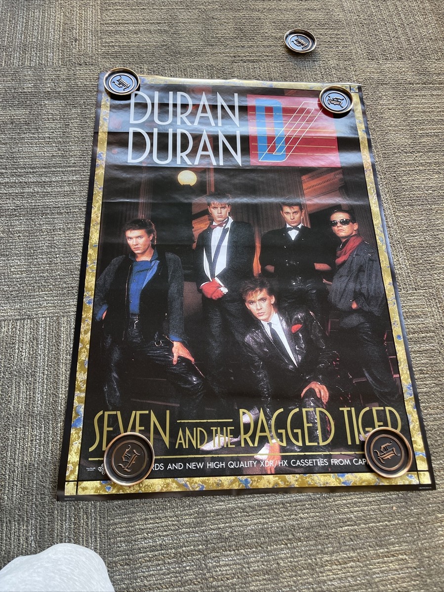 175 1983 Duran Duran Ragged Tiger Record Store Promo Poster 24” X