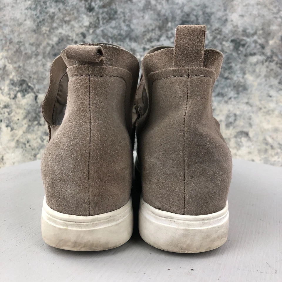 Zapatillas Steven Steve Madden Para Mujer Talla 8M Barker Taupe Gamuza Cuña Oculta Foto 4 de 4