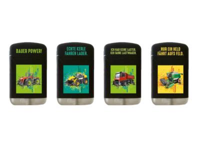 Feuerzeug Gas Jet Feuerzeuge Lighter neue Motiv Lizenz Serie Bauern Power