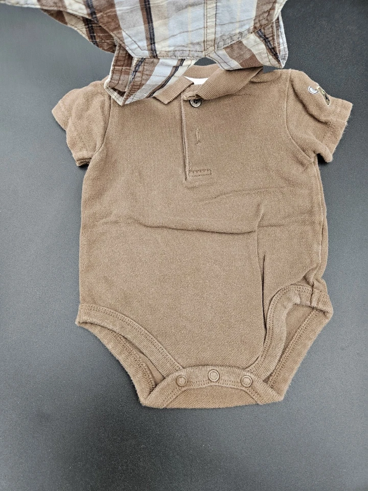 Macacão e camisa Sonoma 0-3 meses, conjunto de bebê 2 peças, roupas infantis, recém-nascido - Imagem 2 de 4