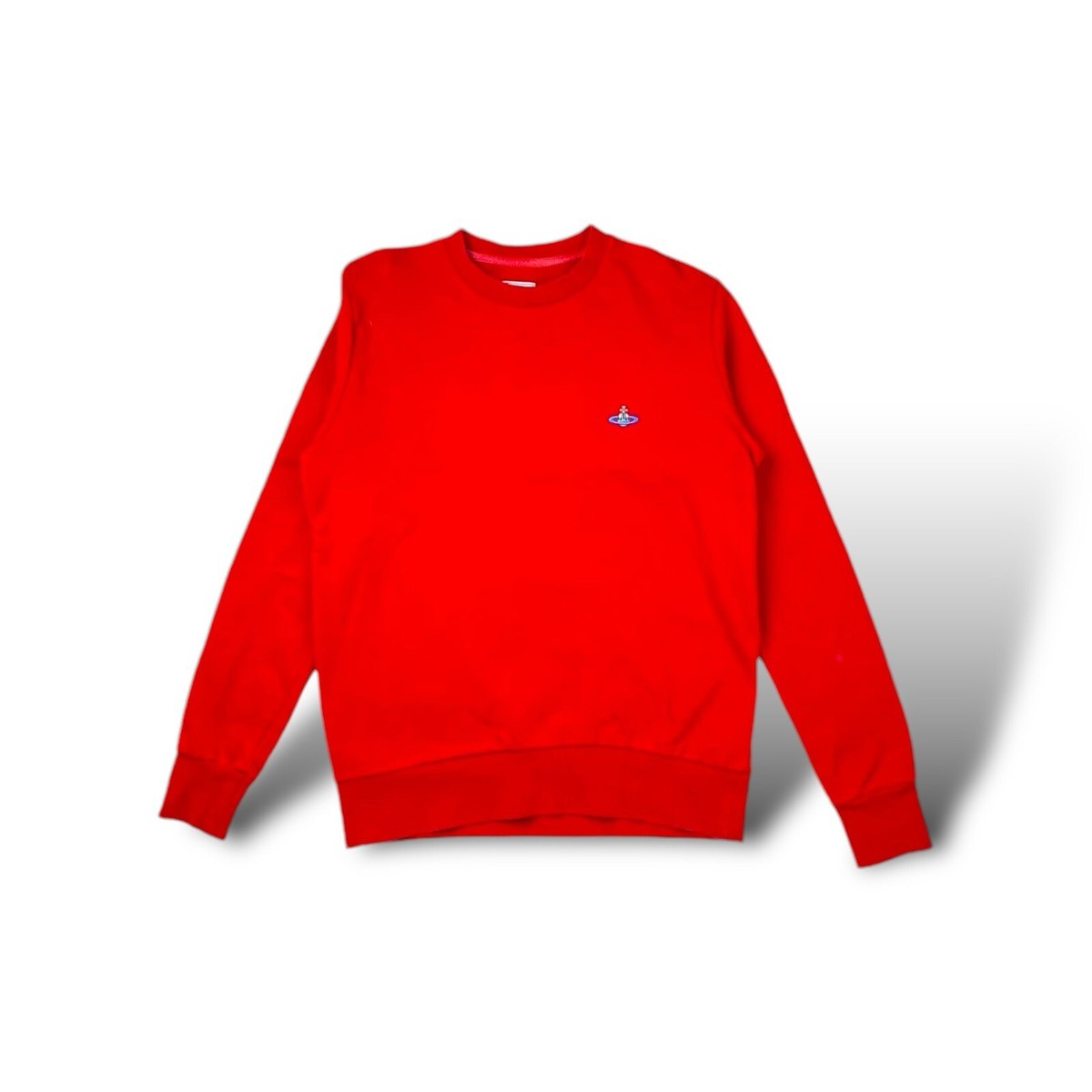 トップス Vivienne Westwood Red Sweatshirt Vivienne Westwood Classic Chest Big Orb Logo Sweatshirt size S 100