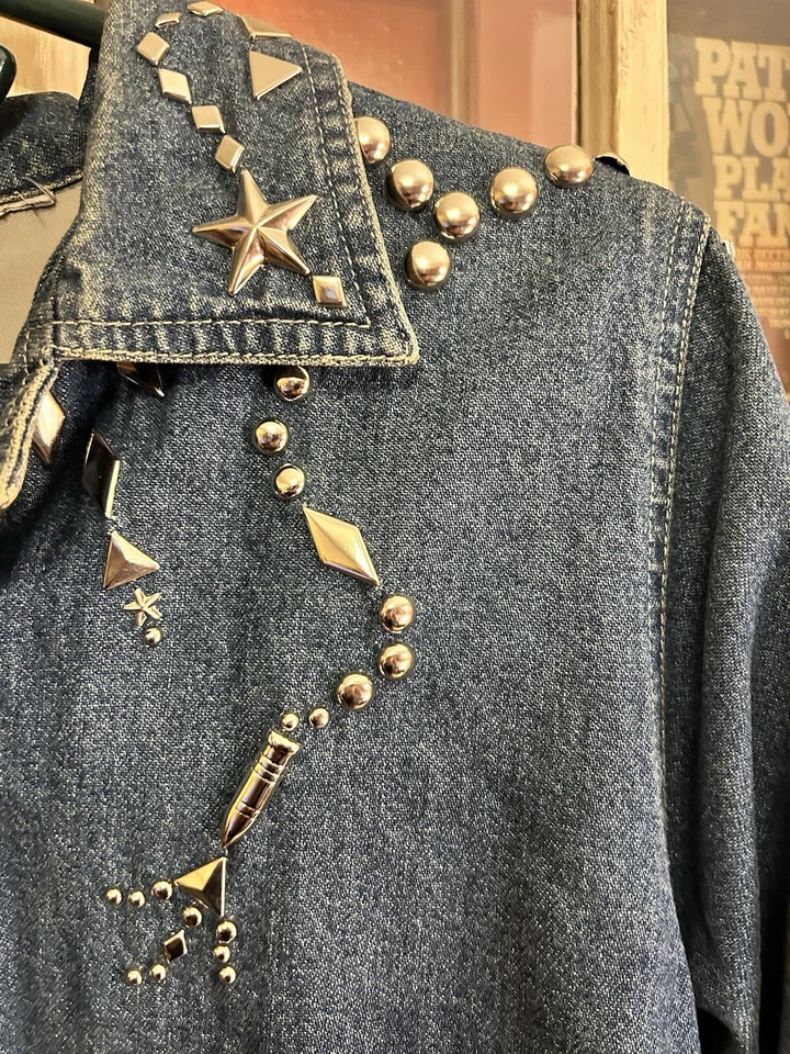 Jeans Vaqueros Vintage Años 90 Chaqueta Anorak Bill Blass Tareas Abrigo Talla M Y2K Foto 4 de 4