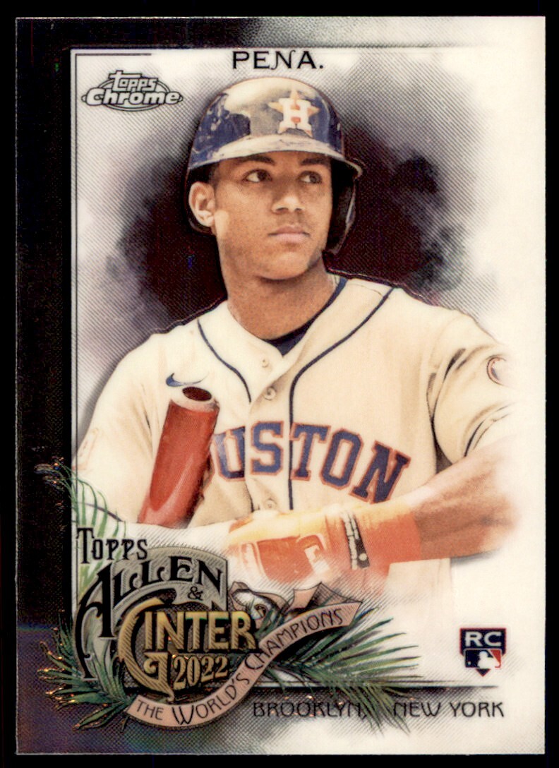 Jeremy Pena 2022 Topps Allen & Ginter Chrome Rookie Card ! RC #137 Houston