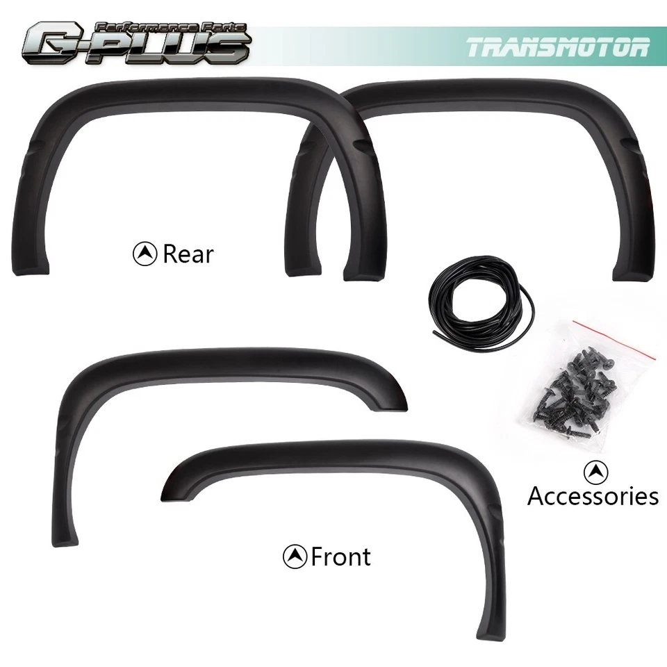 Apto para Dodge Ram 1994-2001 texturizado estilo de fábrica guardabarros atornillado llamaradas Foto 2 de 4