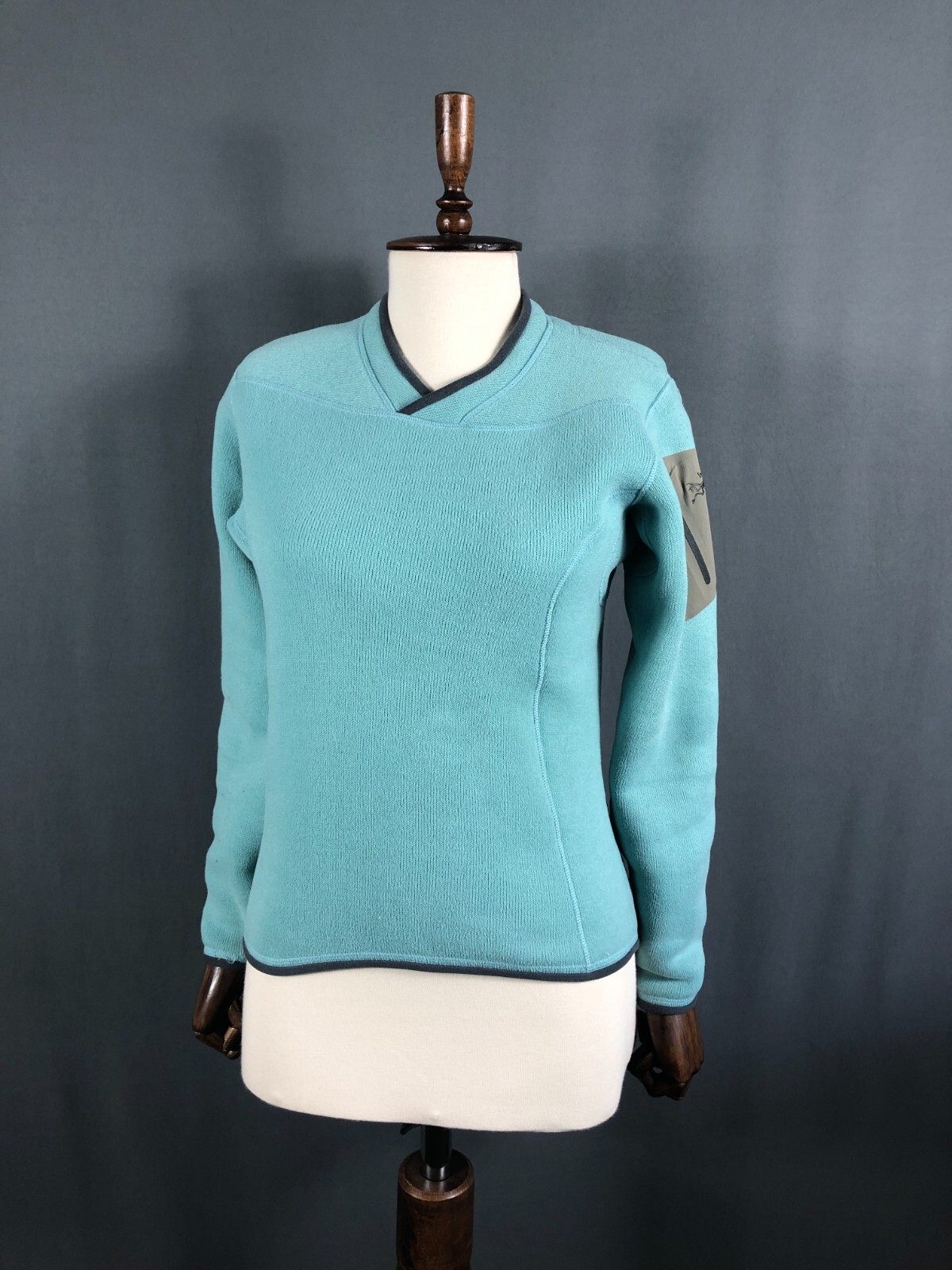 Arc'teryx maglione vintage in pile blu made in Canada