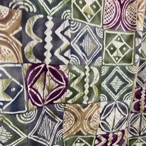 Tori Richard Aztec Geometric Camp Shirt 100% Cotton Lawn Size L - Picture 6 of 8
