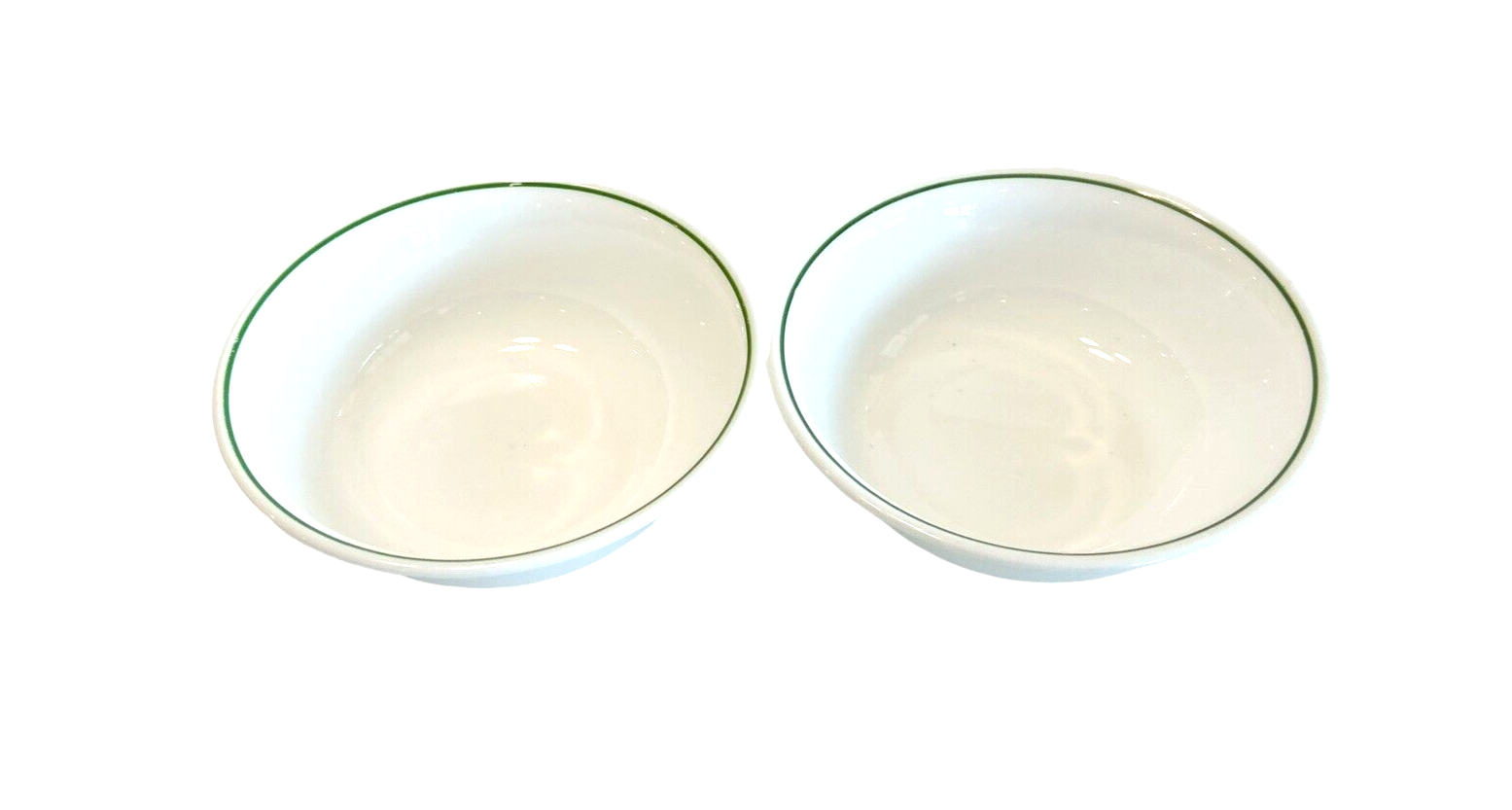 2 Corelle Holly Days Cereal Soup Bowls Christmas 6 1/4” USA Single Green Band