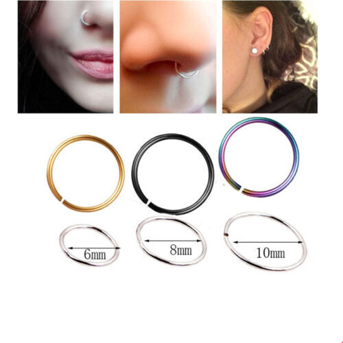 Spiralini In Acciaio Chirurgico Per Orecchie | Pair Rainbow Steel Ear Plugs Tunnels Tapers Pinchers - Foto 2