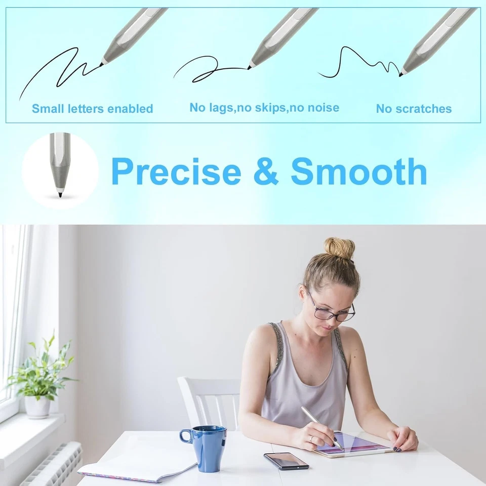 Surface Stylus Pen for Microsoft Surface Pro 11/X/9/8/7/6/5/4/3, Surface Go 4/3/ - Image 2 of 2