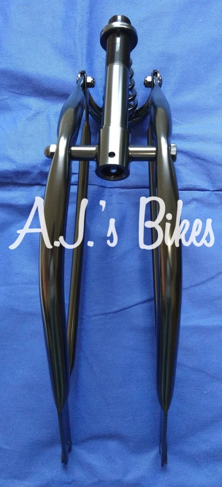 20"  Bent Springer Forks In Black - Image 4 of 4
