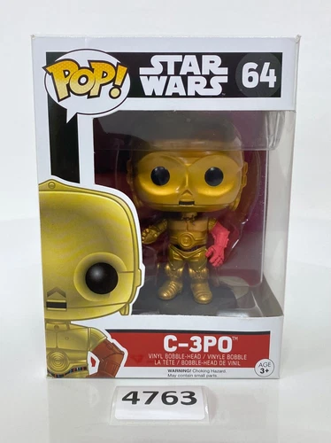 FUNKO POP! Star Wars C-3PO Red Arm # 64 Vinyl Figure