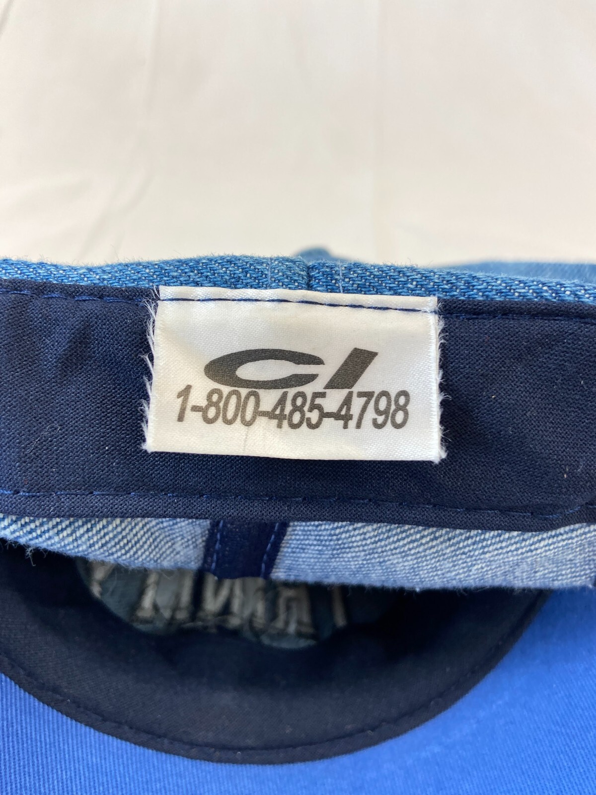 Trinity Baseball Cap Buckleback Hat Denim OSFA Cl… - image 9