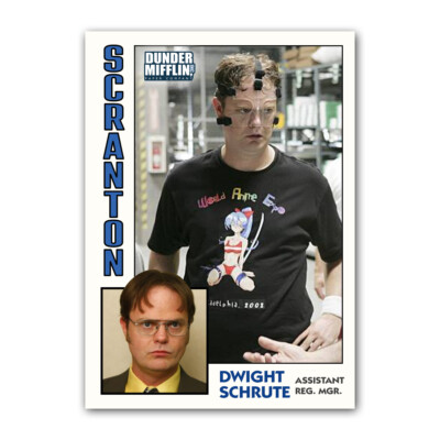 Dwight Schrute Novelty Basketball Trading Card Replica The Office